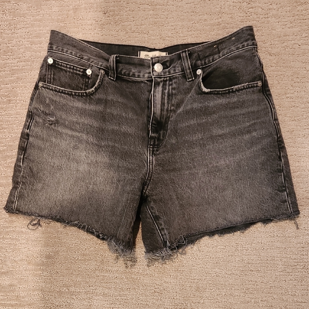 Black Denim Women's Shorts